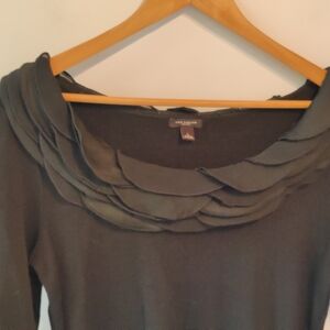 Ann Taylor Black Sweater Dress L